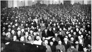 Το Τρίτο Πανρωσικό Συνέδριο των Σοβιέτ, τον Ιανουάριο του 1918.